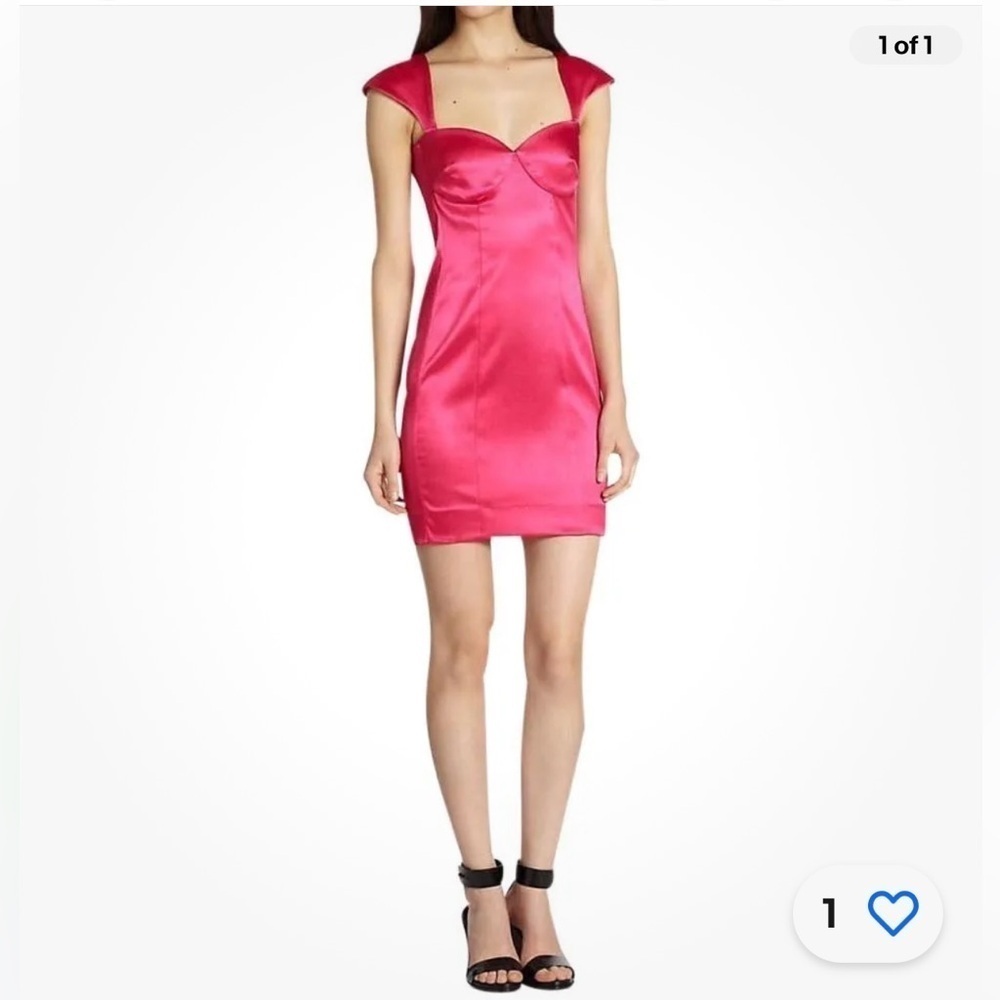 Ronny Kobo Hot Pink Hot Kiss Mini Dress